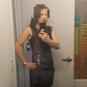 New dress BCBG sequins party sexy shiny